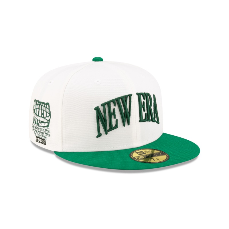 Sized College White 59FIFTY Fitted Hat