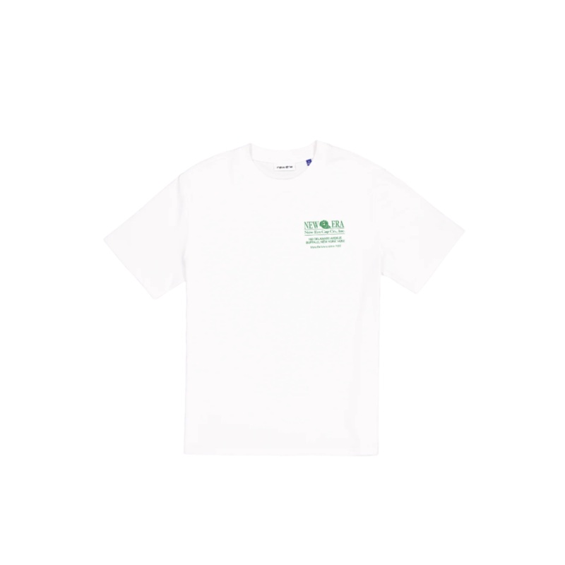 Sized Graphic College White T-Shirt