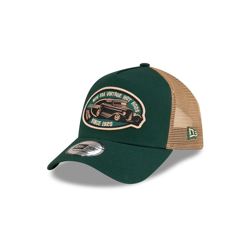 Green Hot Rod 9FORTY A-Frame Trucker Hat