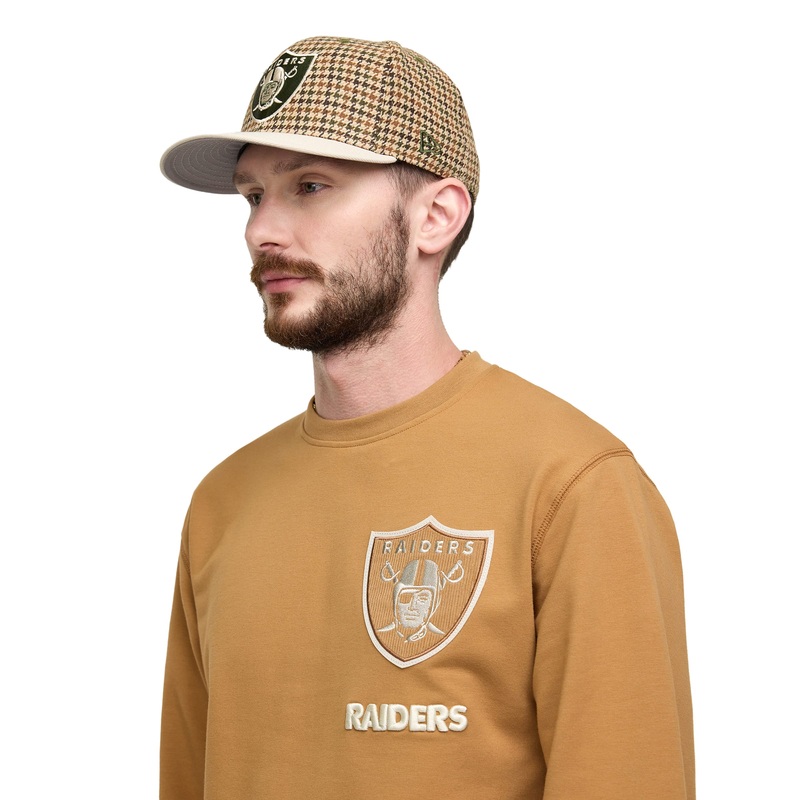 Las Vegas Raiders Light Bronze Logo Select Crewneck