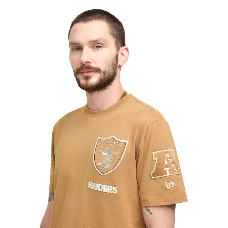 Las Vegas Raiders Light Bronze Logo Select T-Shirt