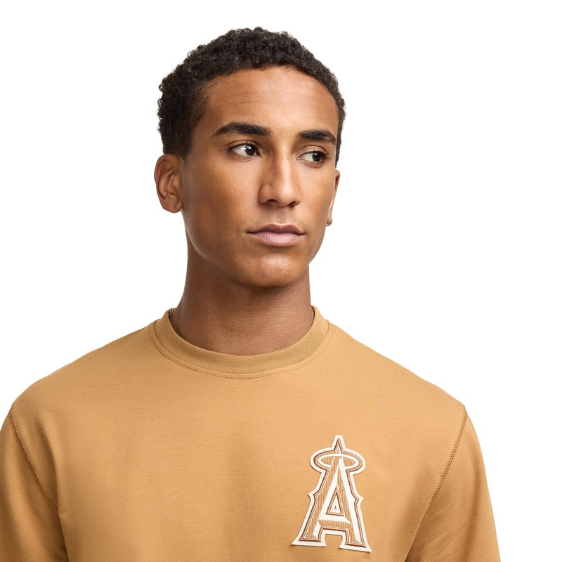 Los Angeles Angels Light Bronze Logo Select Crewneck