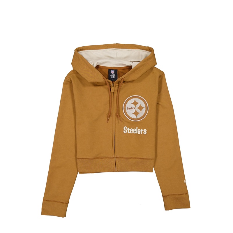 Pittsburgh Steelers Light Bronze Logo Select Women’s Full-Zip Hoodie