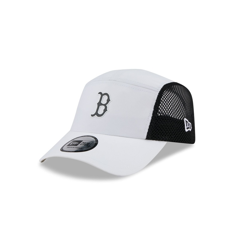 Boston Red Sox White Poly Runner Adjustable Hat