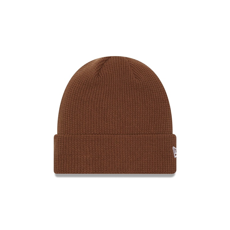Brown Waffle Knit Beanie