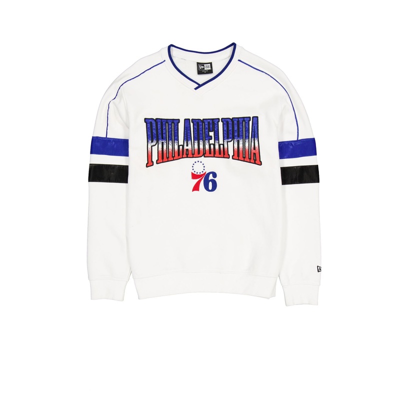 Philadelphia 76ers Sport Classics White Crewneck