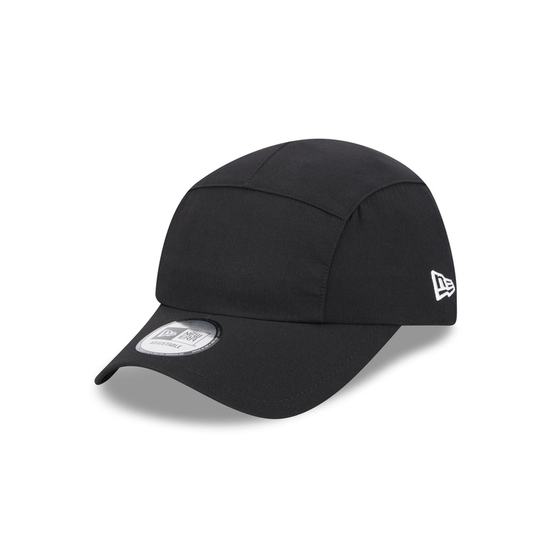 Black Performance Runner Adjustable Hat