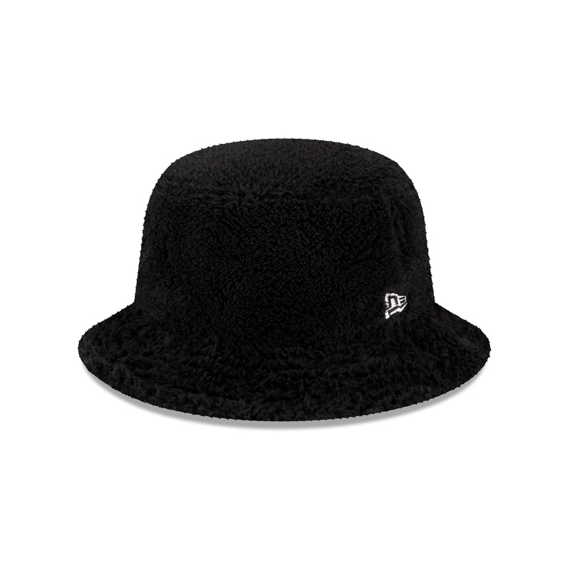 Fleece Black Bucket Hat