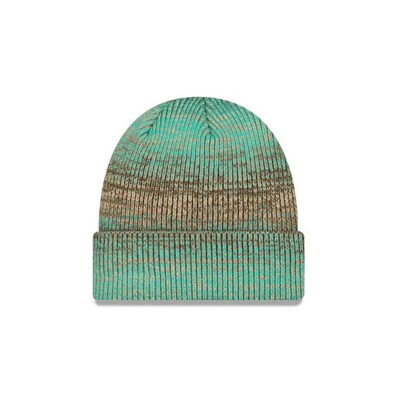 Gradation Green Cuff Knit Hat
