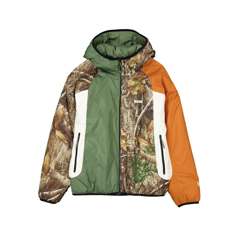 Lightweight Reversible Khaki Insulated Jacket