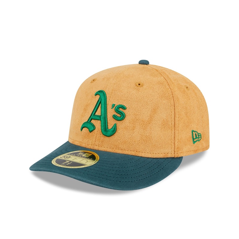Athletics Tan Texture Low Profile 59FIFTY Fitted Hat