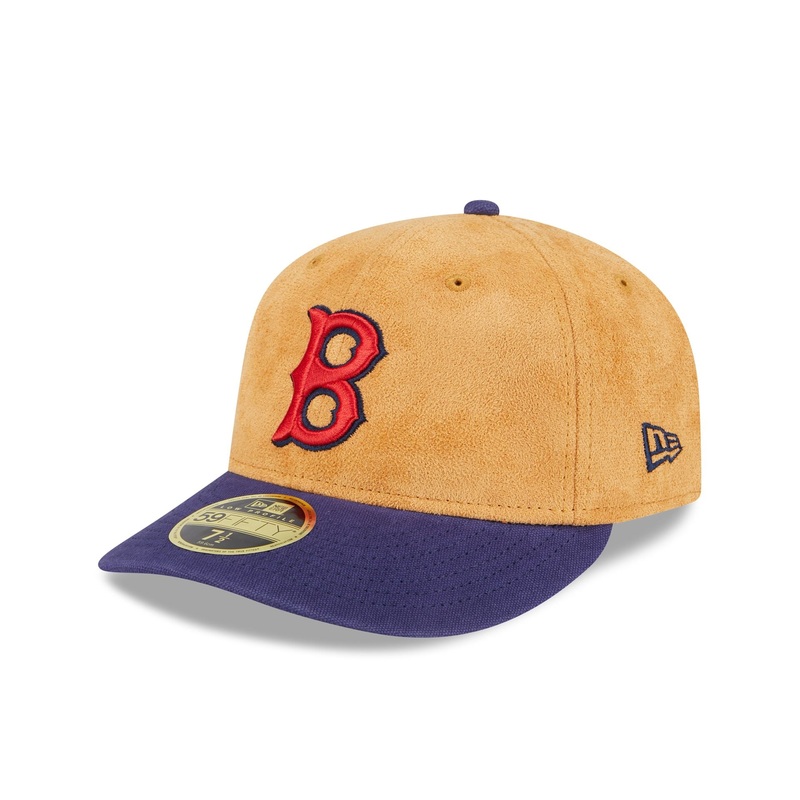 Boston Red Sox Tan Texture Low Profile 59FIFTY Fitted Hat