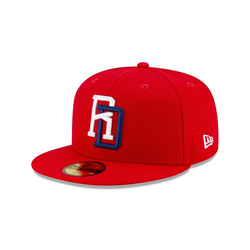 Dominican Republic Red 59FIFTY Fitted Hat