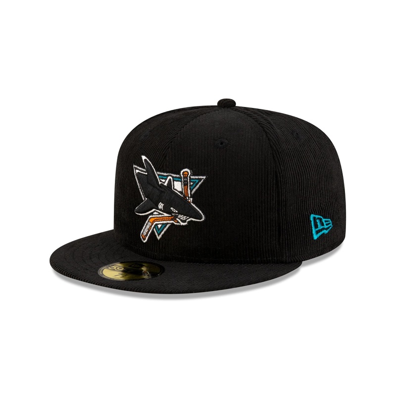 Just Caps Corduroy San Jose Sharks Historic 59FIFTY Fitted Hat