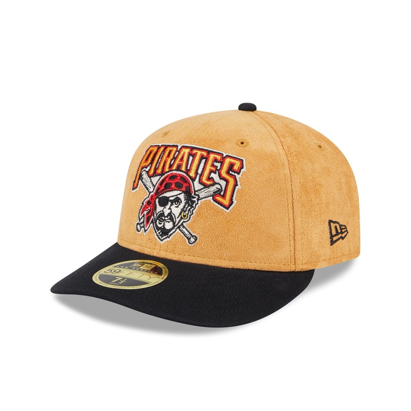 Pittsburgh Pirates Tan Texture Low Profile 59FIFTY Fitted Hat