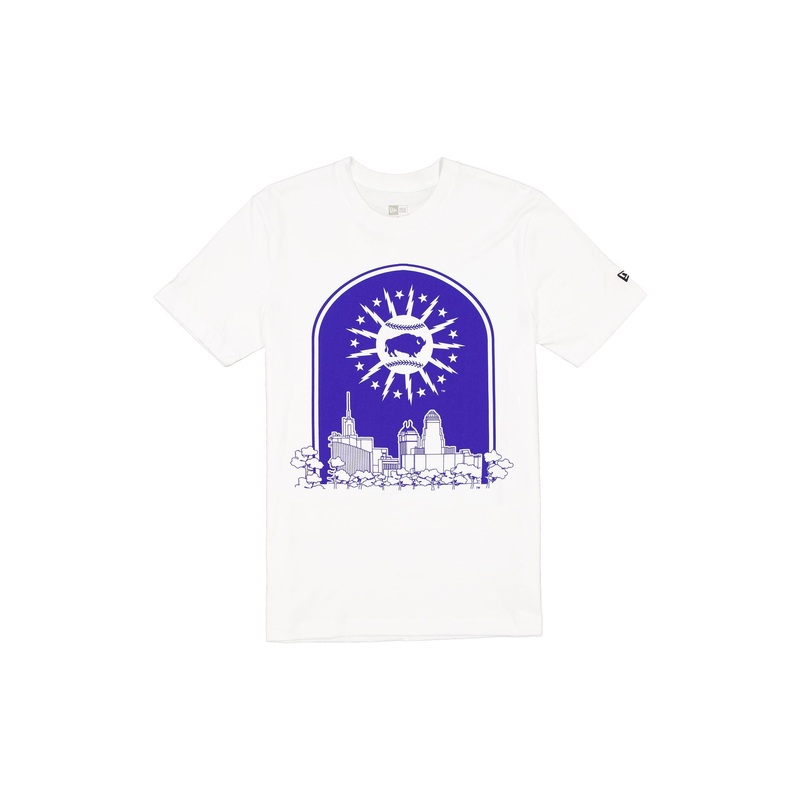 Buffalo Bisons Theme Night City White T-Shirt