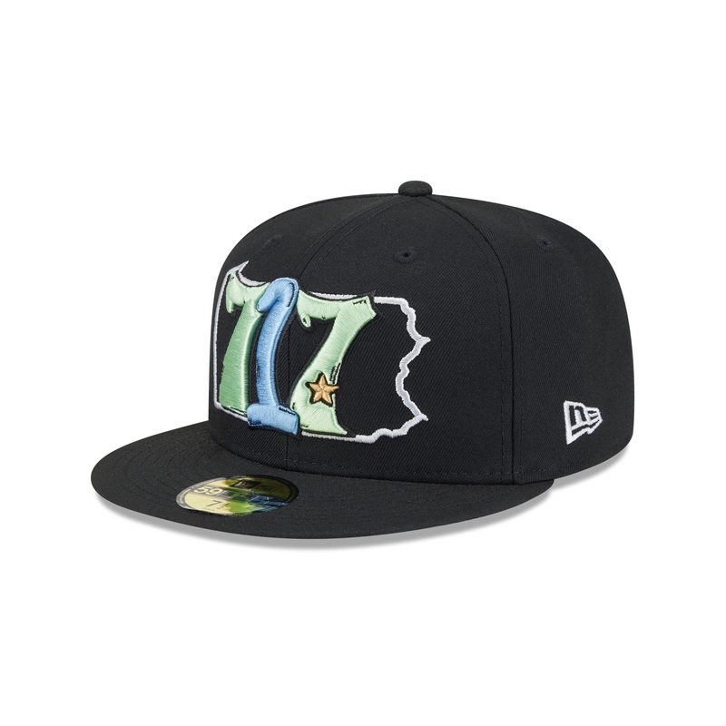 Harrisburg Senators Theme Night Black 59FIFTY Fitted Hat