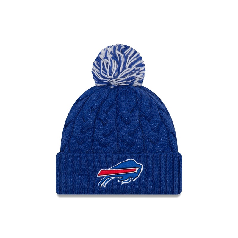 Buffalo Bills Cozy Cable Women’s Pom Knit Hat
