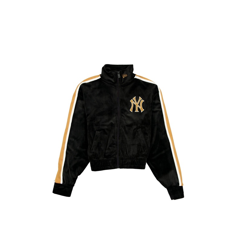 New York Yankees Women’s Black Velour Track Jacket