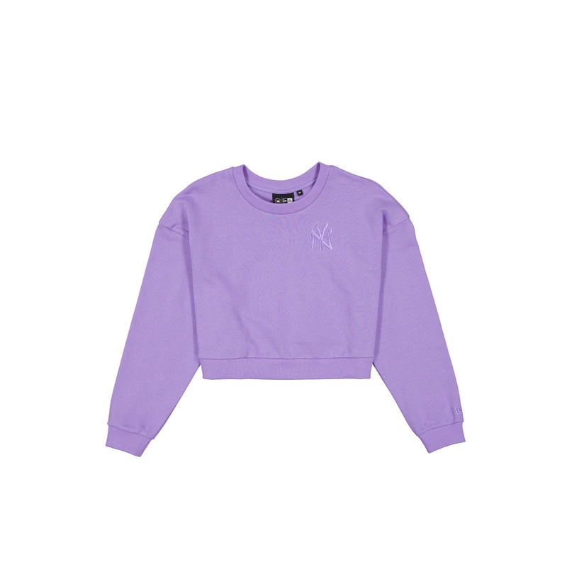 New York Yankees Women’s Cropped Mauve Crewneck