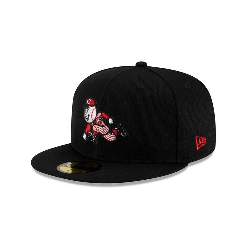 Cincinnati Reds 2025 Clubhouse Alt Black 59FIFTY Fitted Hat