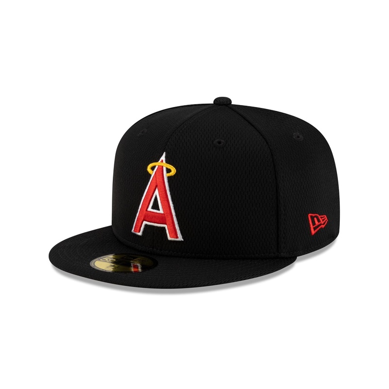 Los Angeles Angels 2025 Clubhouse Alt Black 59FIFTY Fitted Hat