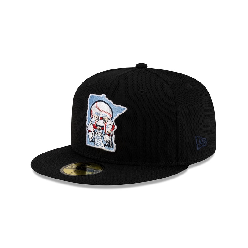 Minnesota Twins 2025 Clubhouse Alt Black 59FIFTY Fitted Hat
